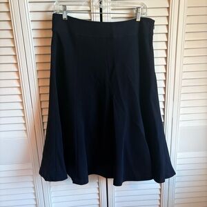 Rafaella Navy Flared A-Line Skirt